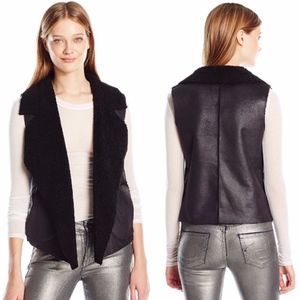 French Connection - Rhonda Faux Fur Vest Pockets